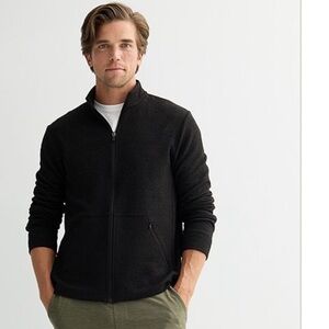 NWT Men's FLX Black Textured Stripe Full-Zip Jacket Sz XL $49